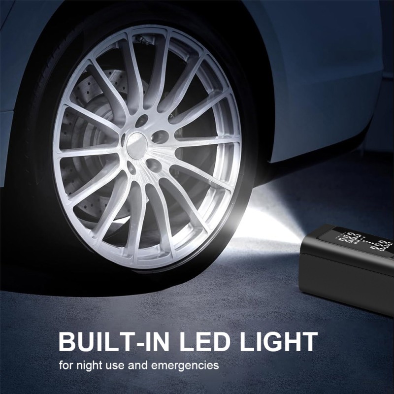 Cordless Tire Inflator Factory - Multifunction Mini Air Pump 4000mAh Portable Digital