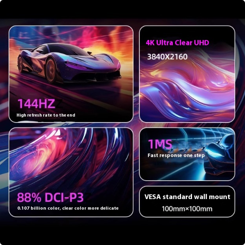 Computer Monitor Factory - Hot 120% SRGB 34-Inch 4K 180Hz 1ms E-Sports Screen 2K Resolution