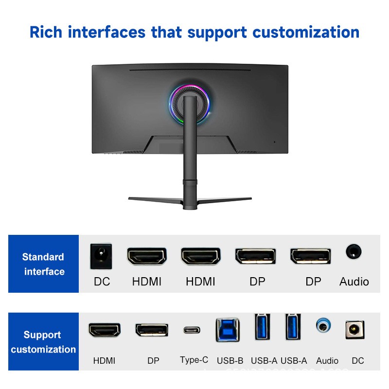 Gaming Computer Monitor Factory - 27-32 Inch 4k 144h 165hz Adjustable Stand Anti-blue