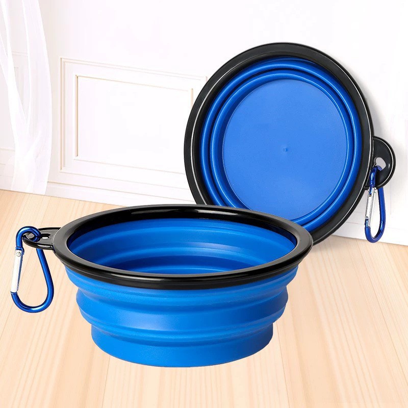 Collapsible Pet Bowl Supplier - Personalized Rubber Silicone Food Water Bowl with Lid