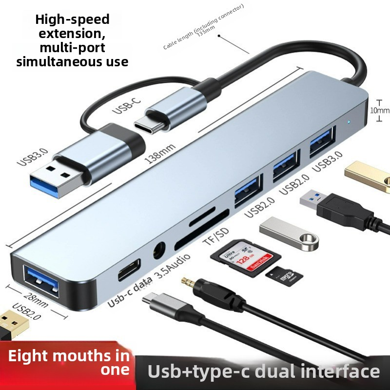 USB C Hub Manufacturer - USB 3.0 Type-C Hub 5 1 Multi-Port Docking Station for Laptop Tablet
