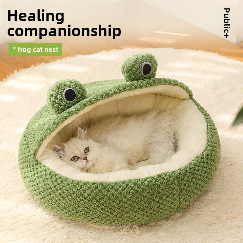Pet Nest Manufacturer - Selling Top Customizable Brand Cute Frog Series Warm Autumn