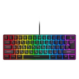 Computer Keyboard Supplier - 2025 Russian 61-Keys Wired RGB Luminous Blue Switches USB