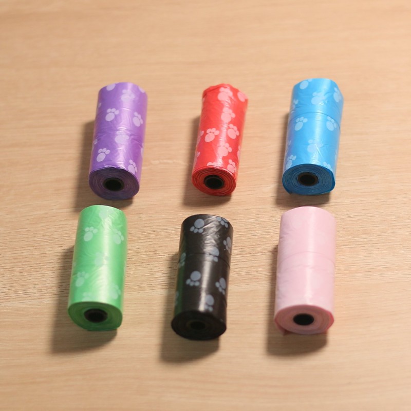 Pet Cleaning Supplier - Portable Outdoor Walking Dog Shovel Printed Poop Picking Bag