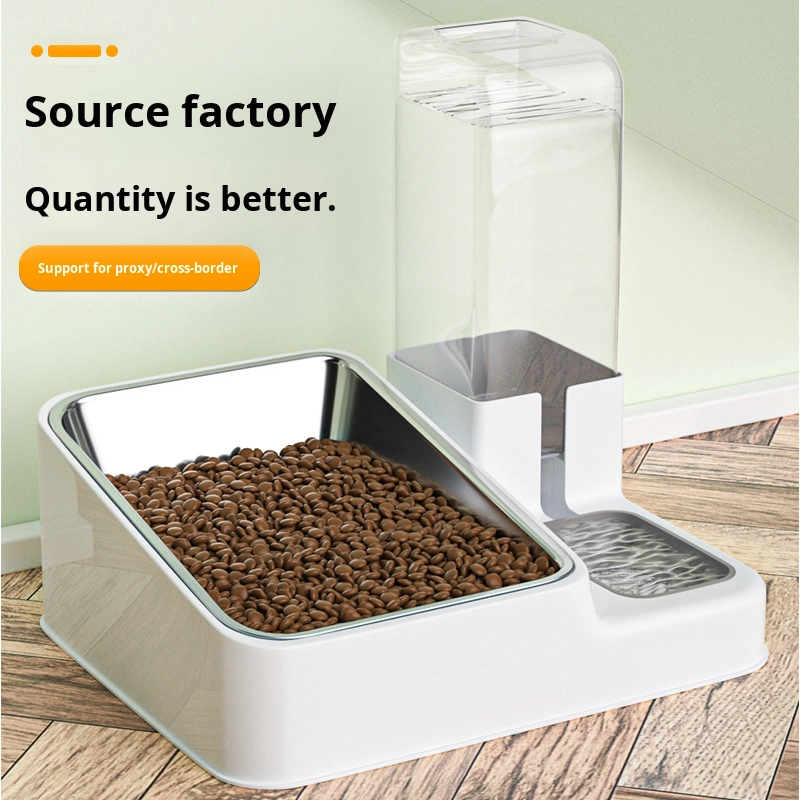 Pet Feeder and Water Dispenser Supplier - Stainless Steel Anti-Knock Eco-Friendly Cat