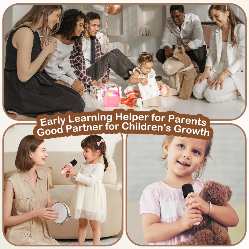 Karaoke Machine Manufacturer - 2025 Hot Items Mini Portable Bluetooth Speaker with 2 Microphones