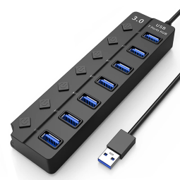 USB Hub Supplier - TONCADO 7-Port USB3.0 Multi-Function Hub Expansion One-Drag Multi-Interface