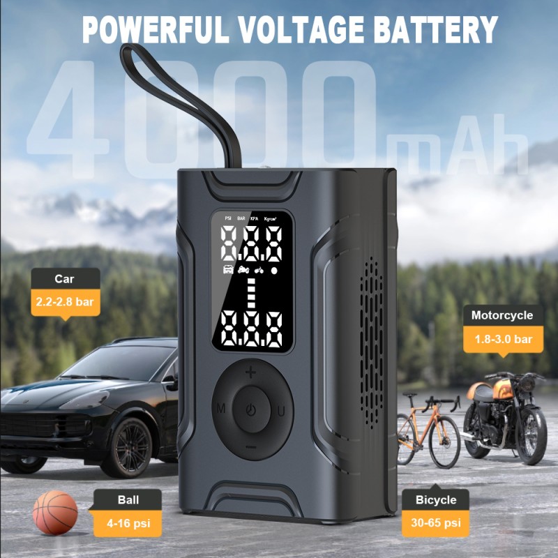 Electric Bike Pump Supplier - Wholesale Mini Portable ABS Rechargeable Smart Automatic