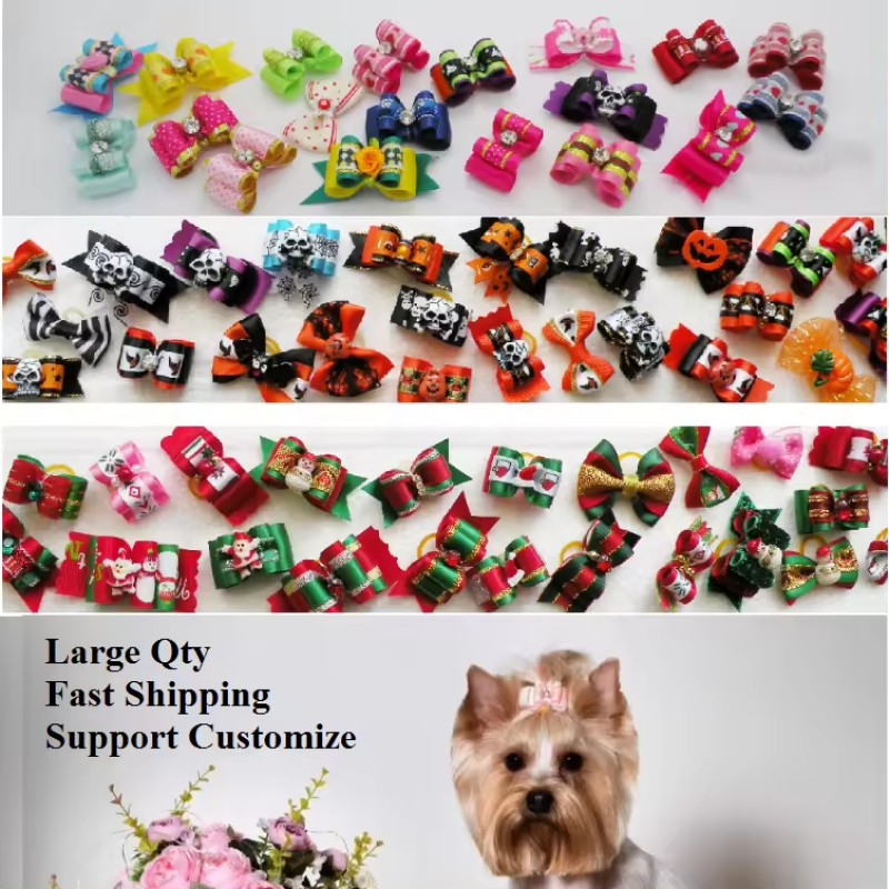 Dog Hair Bows Factory - Classic Elastic Customize Rubber Bands