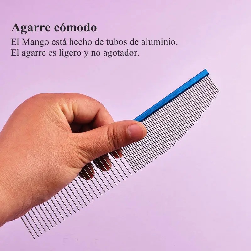 Pet Comb Manufacturer - Customized LOGO 19cm Aviation Aluminum