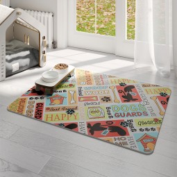 Pet Feeding Mat Factory - Waterproof Silicone Printed Leather