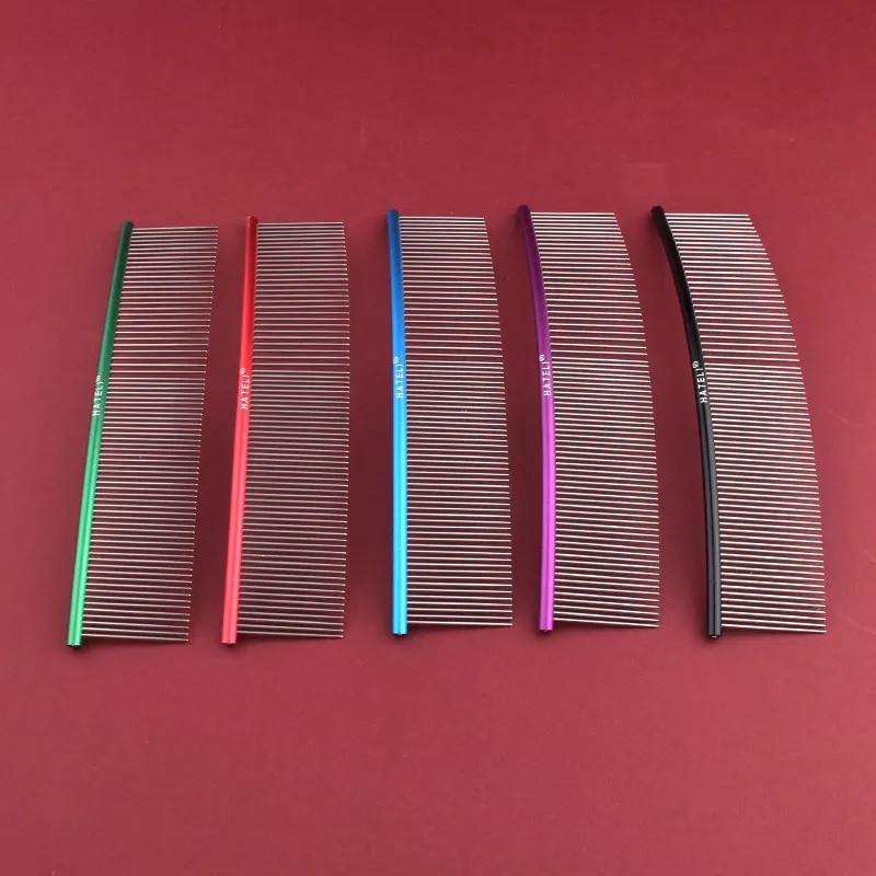 Curved Pet Comb Factory - 19cm Stainless Steel Open Knot