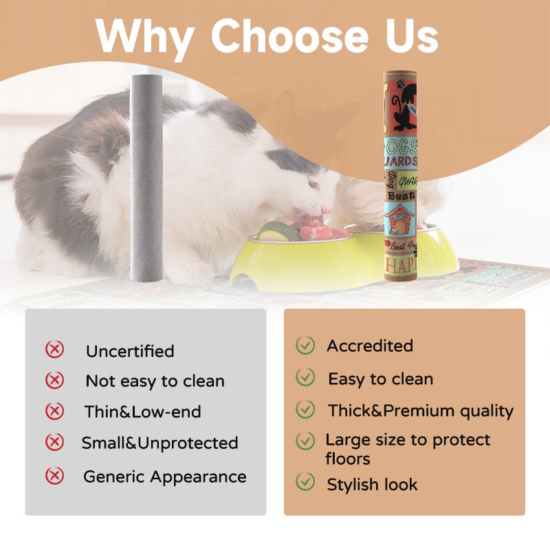 Pet Feeding Mat Factory - Waterproof Silicone Printed Leather