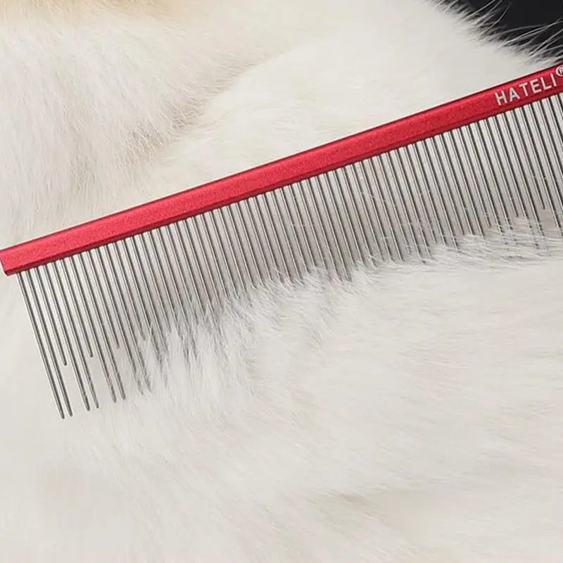 Metal Pet Comb Supplier - 22cm Stainless Steel Removes Tangles