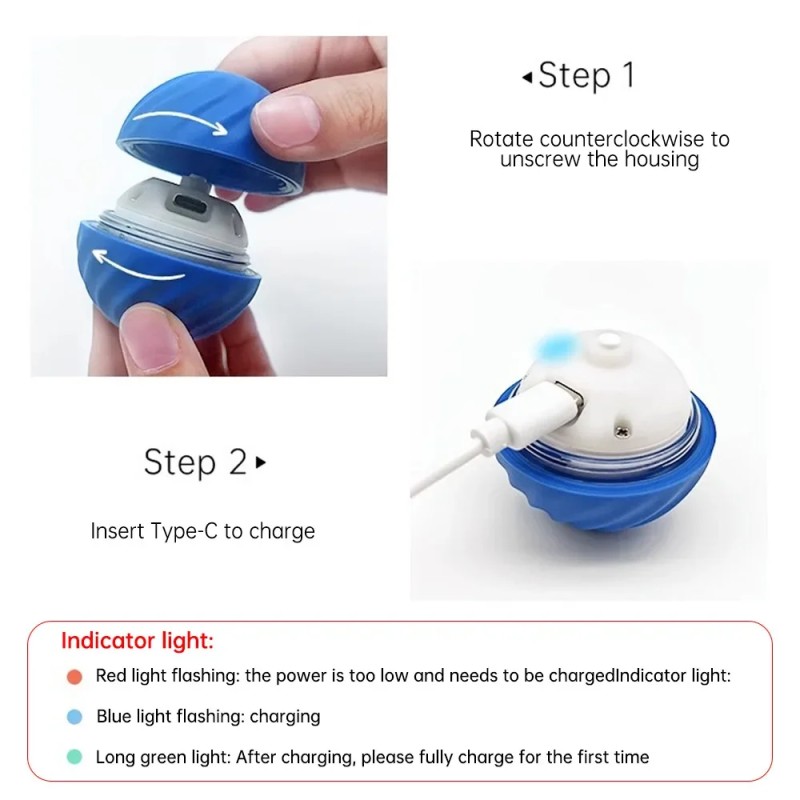 Smart Rubber Ball Factory - USB Rechargeable Automatic Moving