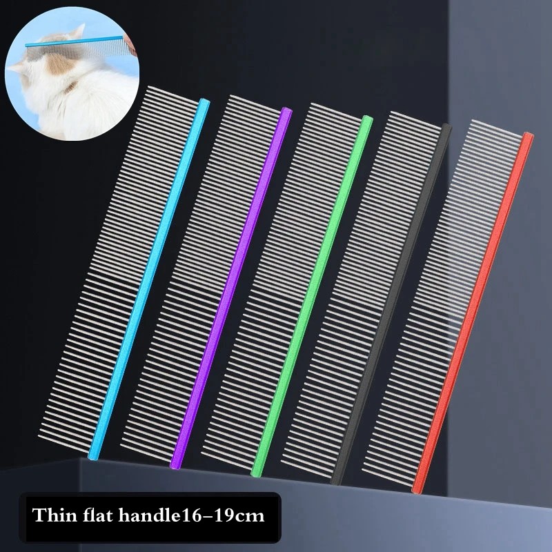 Pet Grooming Comb Supplier - 16/19cm Light Aluminum Stainless