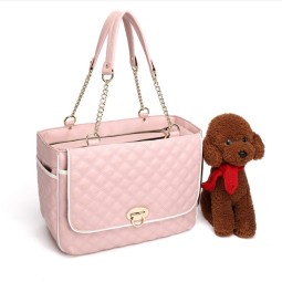 Pet Carrier Bag Supplier - Luxury Pu Leather Handbag Shoulder