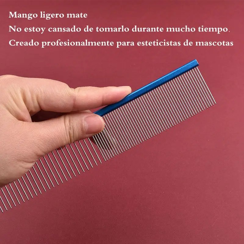 Pet Grooming Comb Supplier - 16/19/22cm Stainless Steel Aluminum