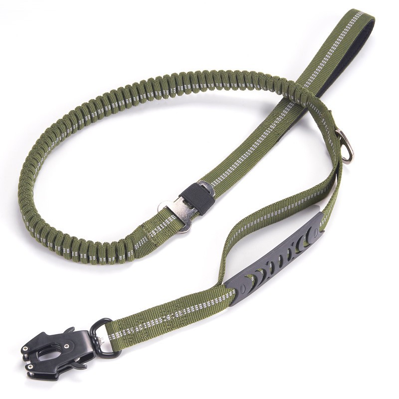 Dog Leash Supplier - Heavy-Duty Elastic Nylon Shock Absorption