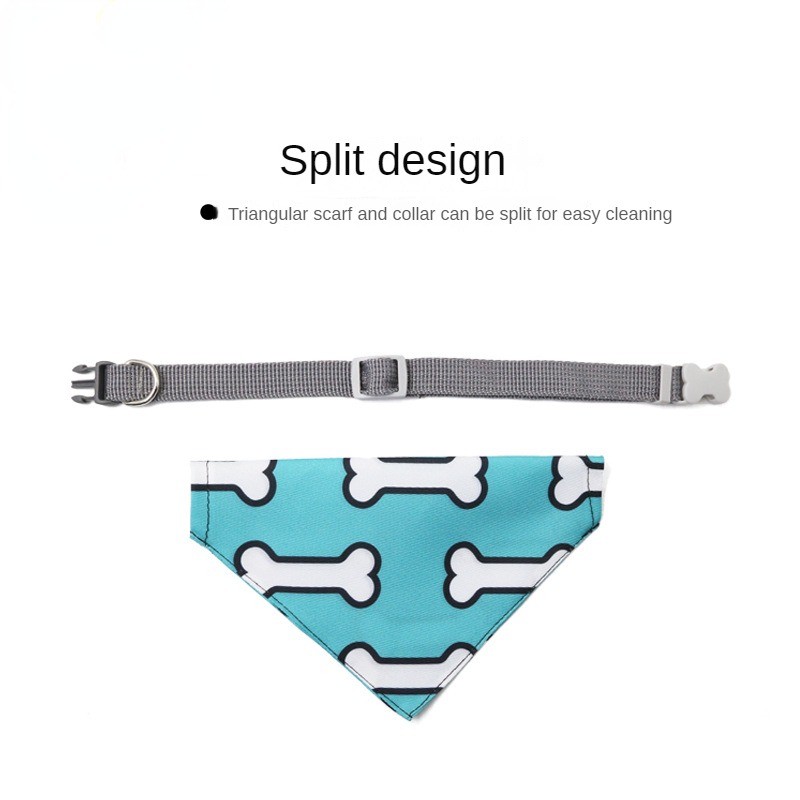 Dog Bibs Supplier - Cute Polyester Print Pattern All Seasons