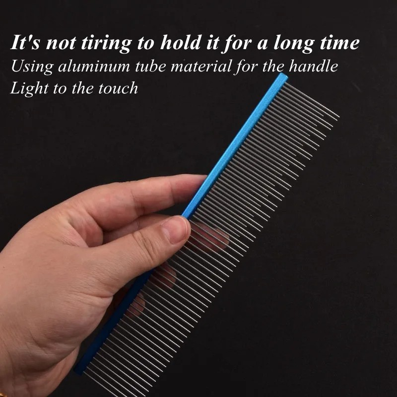 Foldable Pet Comb Factory - 19cm Stainless Steel Convenient