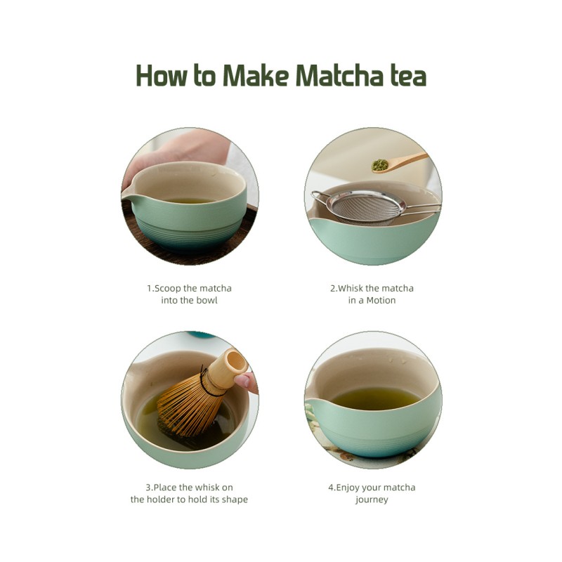 Matcha Tool Set Supplier - 8pcs Coarse Ceramic Complete Set