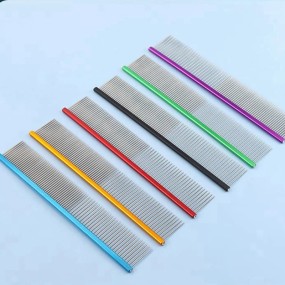 Pet Grooming Comb Supplier - 16/19cm Light Aluminum Stainless