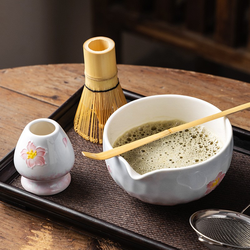 Japanese Sakura Set Manufacturer - 5pcs Bamboo Blossom Matcha Bowl