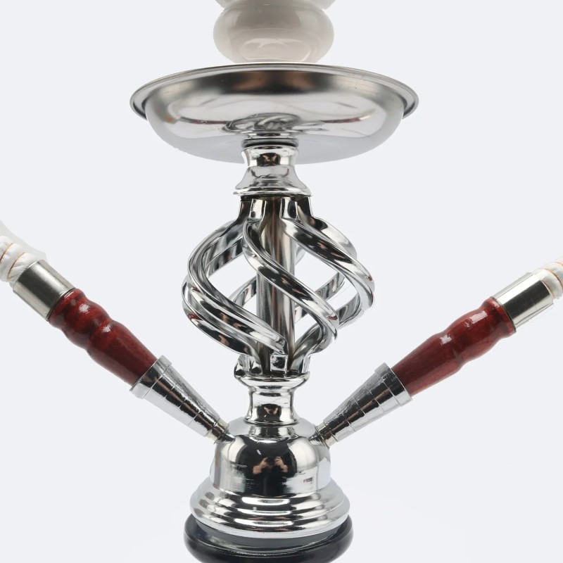 Glass Hookah Supplier - Arabian Double Hose Twist Bowl
