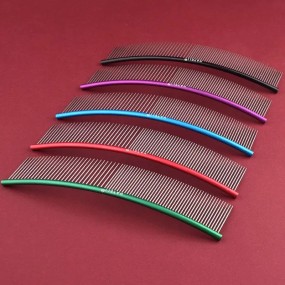 Curved Pet Comb Factory - 19cm Stainless Steel Open Knot