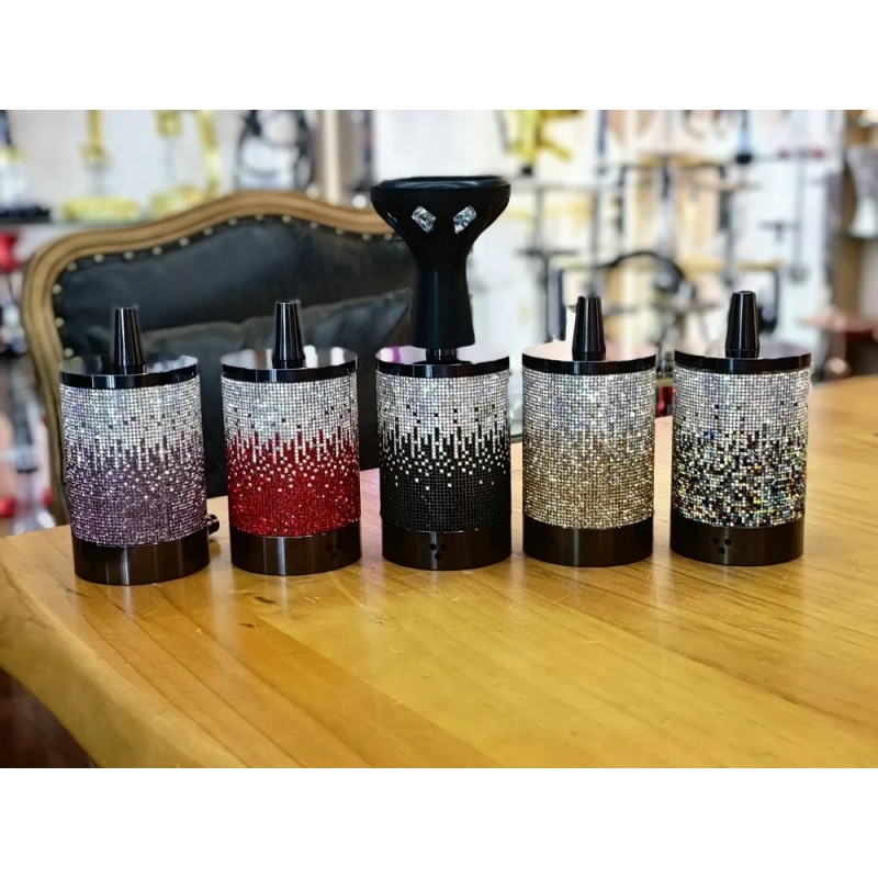 Aluminum Hookah Manufacturer - Stylish Hand-Inlaid Rhinestones