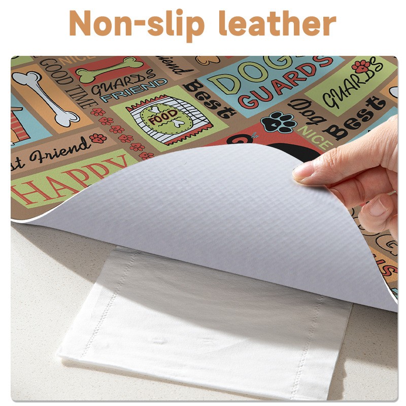 Pet Feeding Mat Factory - Waterproof Silicone Printed Leather