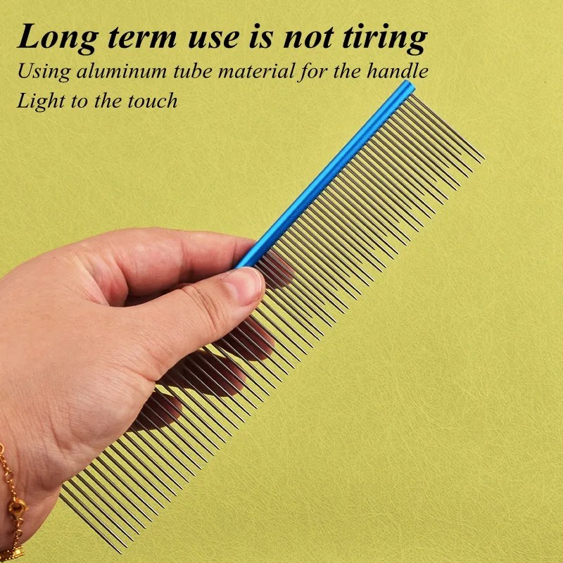 Portable Pet Comb Manufacturer - 19cm Long Short Needles Stainless