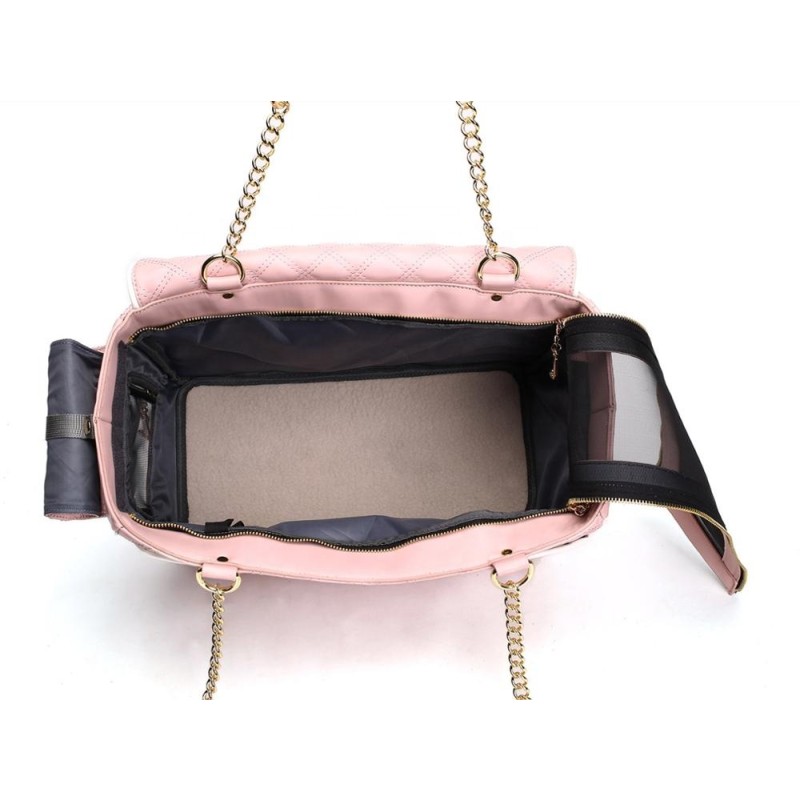 Pet Carrier Bag Supplier - Luxury Pu Leather Handbag Shoulder