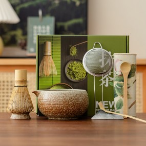 Ceramic Matcha Set Manufacturer - 8pcs Tea Wash Bamboo Brush