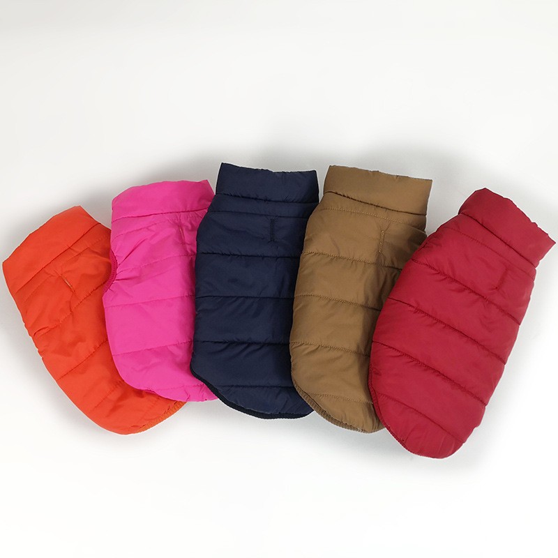 Dog Coat Manufacturer - Winter Solid Polyester Fleece Lined