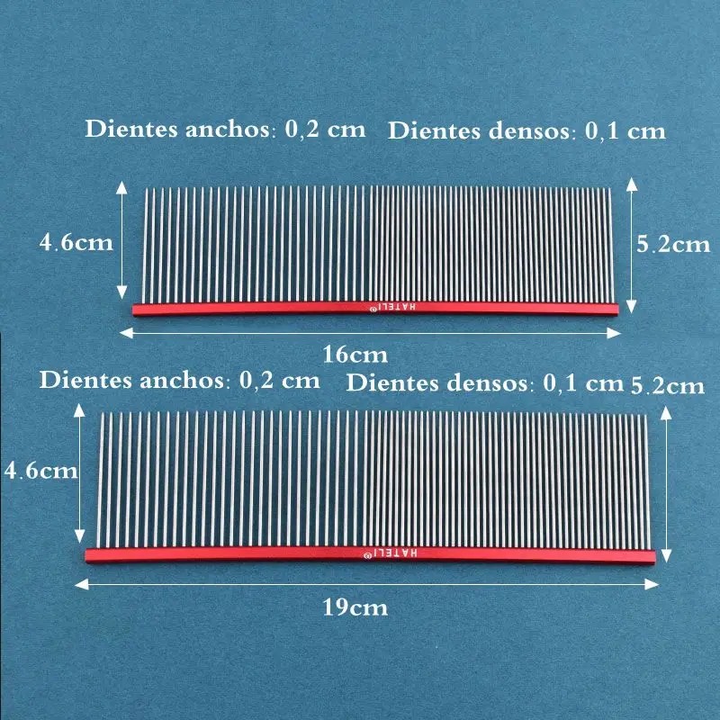Pet Grooming Comb Manufacturer - 16/19cm Light Aluminum Stainless