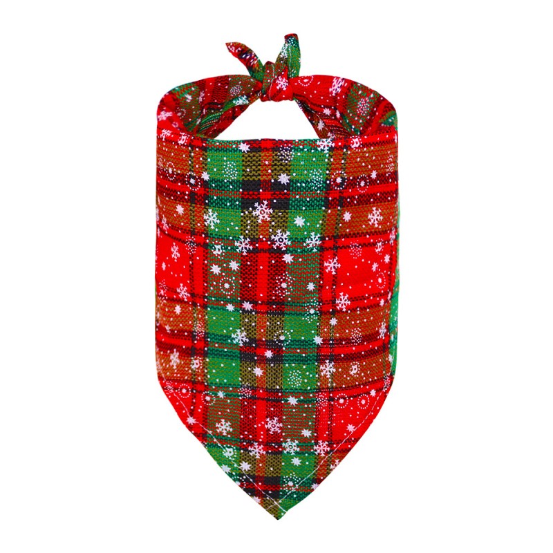 Pet Bandanas Factory - Wholesale Polyester Cotton Xmas Plaid