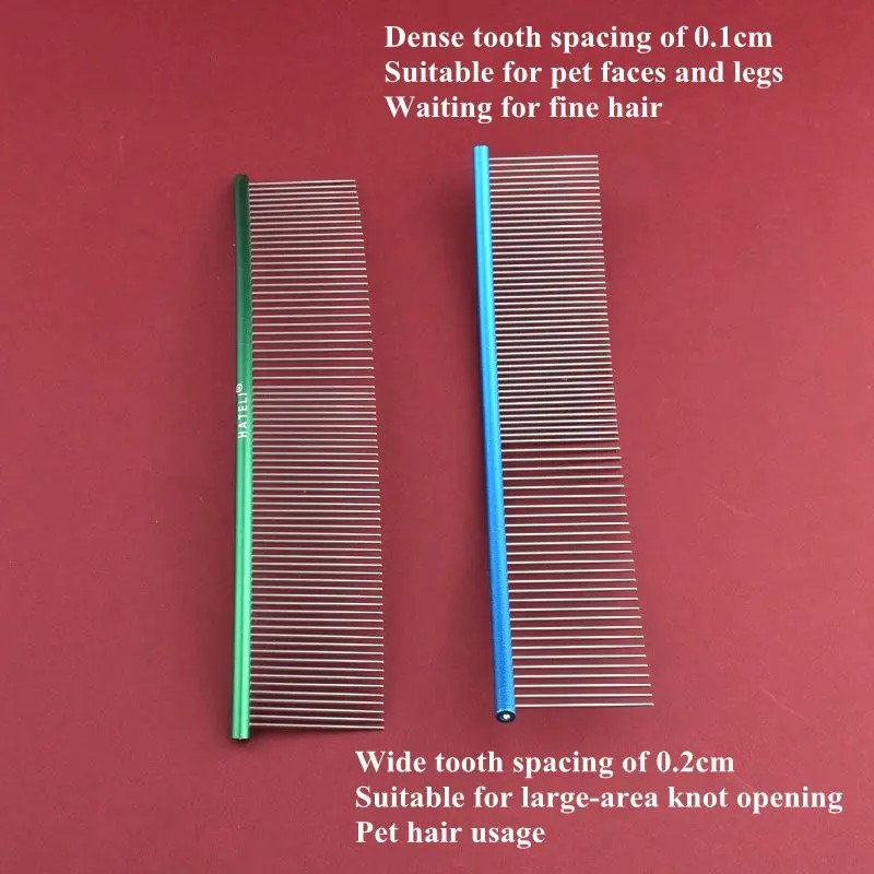 Curved Pet Comb Factory - 19cm Stainless Steel Open Knot