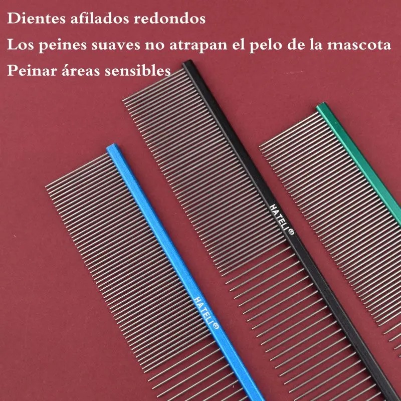 Pet Grooming Comb Supplier - 16/19/22cm Stainless Steel Aluminum
