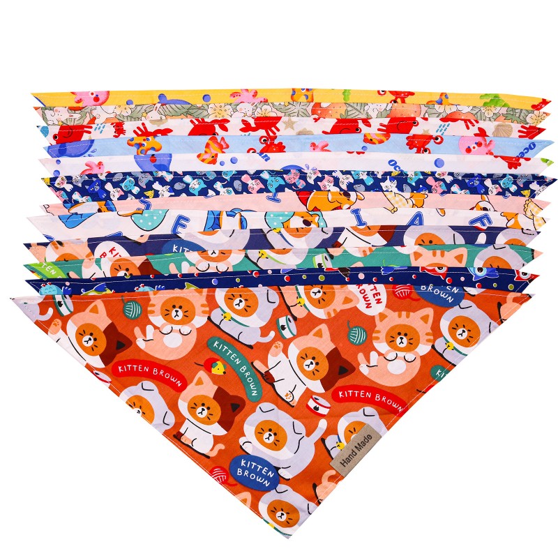 Customizable Pet Scarf Supplier - 2024 Cartoon Lipstick Polyester