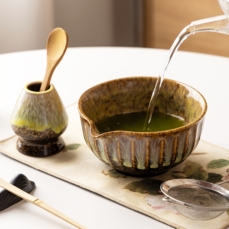 Japanese Matcha Set Supplier - 8Pcs Kiln Change Series Baibenli