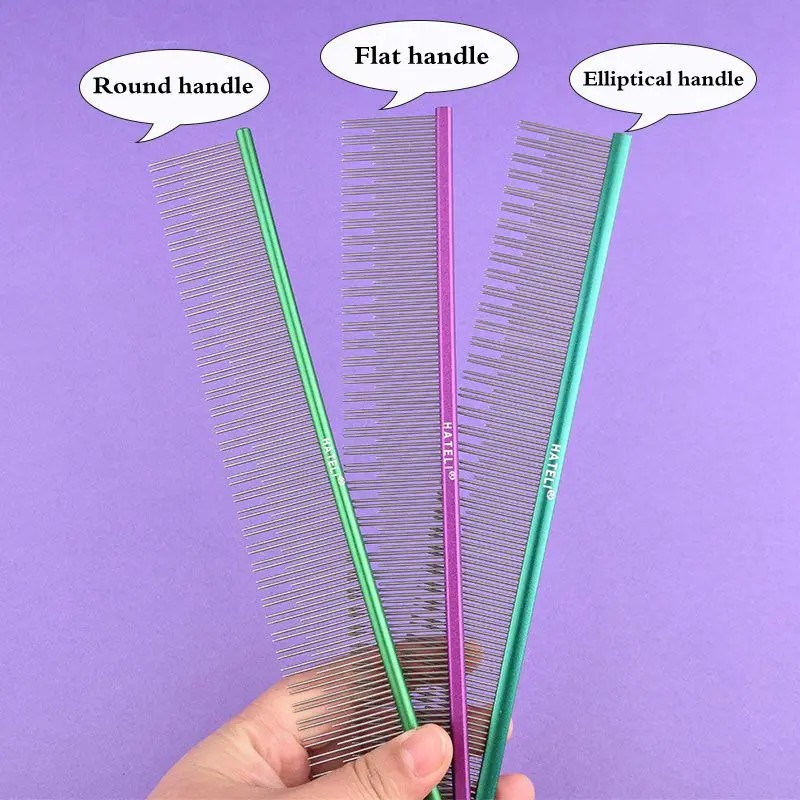 Metal Pet Comb Supplier - 22cm Stainless Steel Removes Tangles