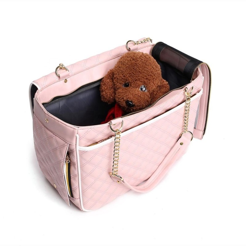 Pet Carrier Bag Supplier - Luxury Pu Leather Handbag Shoulder