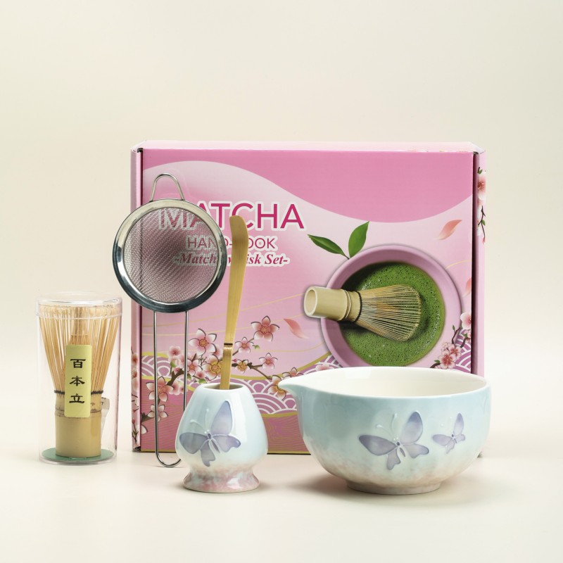 Japanese Sakura Set Manufacturer - 5pcs Bamboo Blossom Matcha Bowl