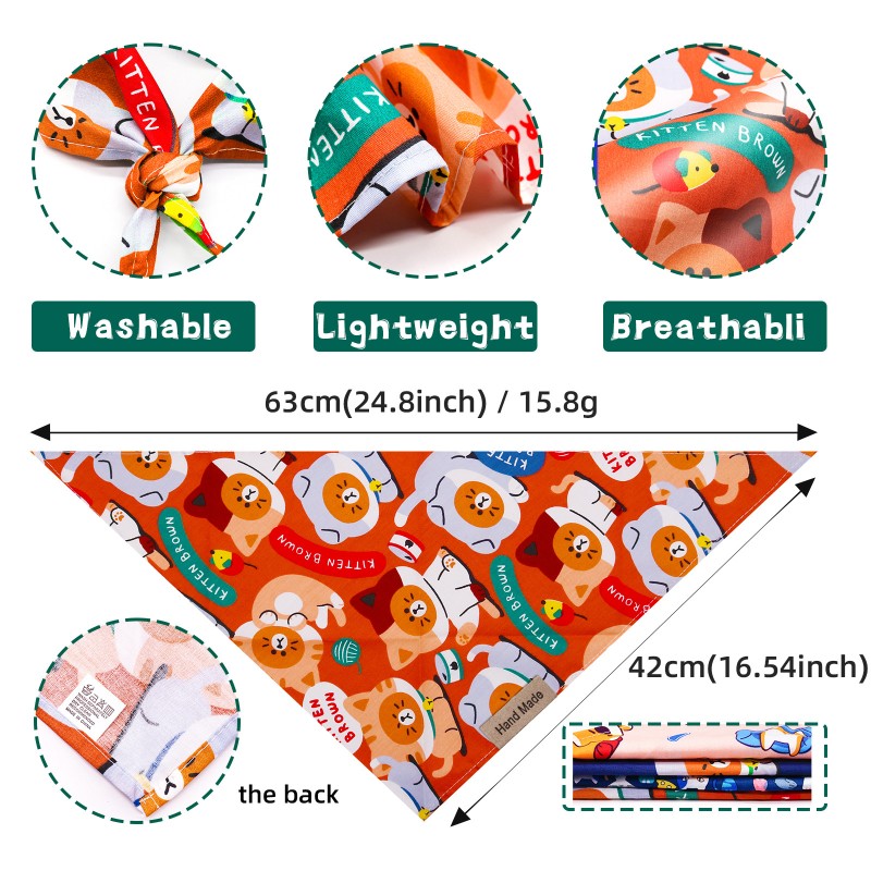 Customizable Pet Scarf Supplier - 2024 Cartoon Lipstick Polyester