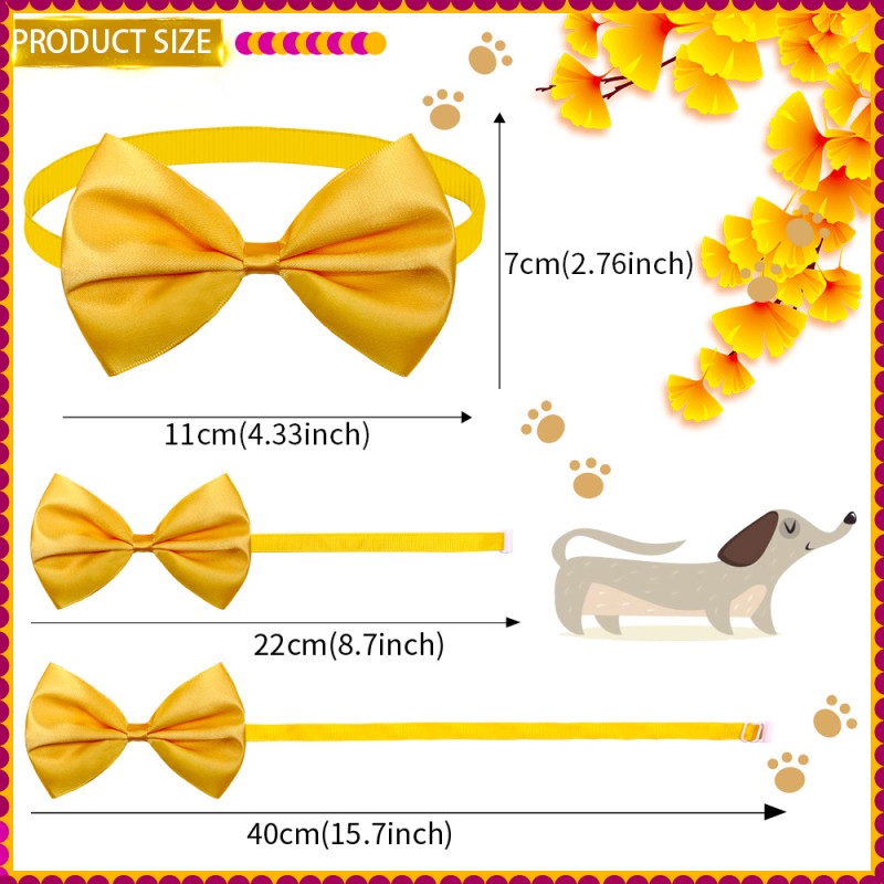 Adjustable Bow Tie Manufacturer - 18-Color Solid Small Dogs