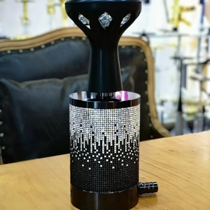 Aluminum Hookah Manufacturer - Stylish Hand-Inlaid Rhinestones