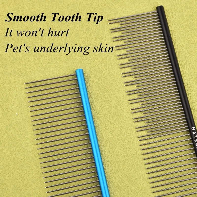 Portable Pet Comb Manufacturer - 19cm Long Short Needles Stainless