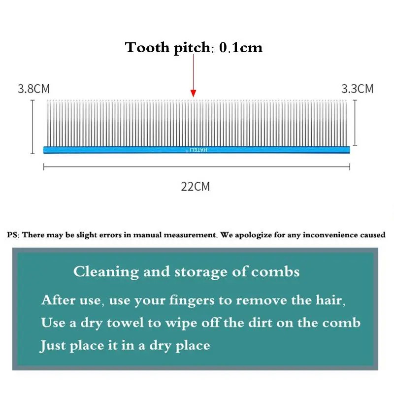 Dog Hair Trimmer Factory - 22cm Dense Toothed Light Aluminum